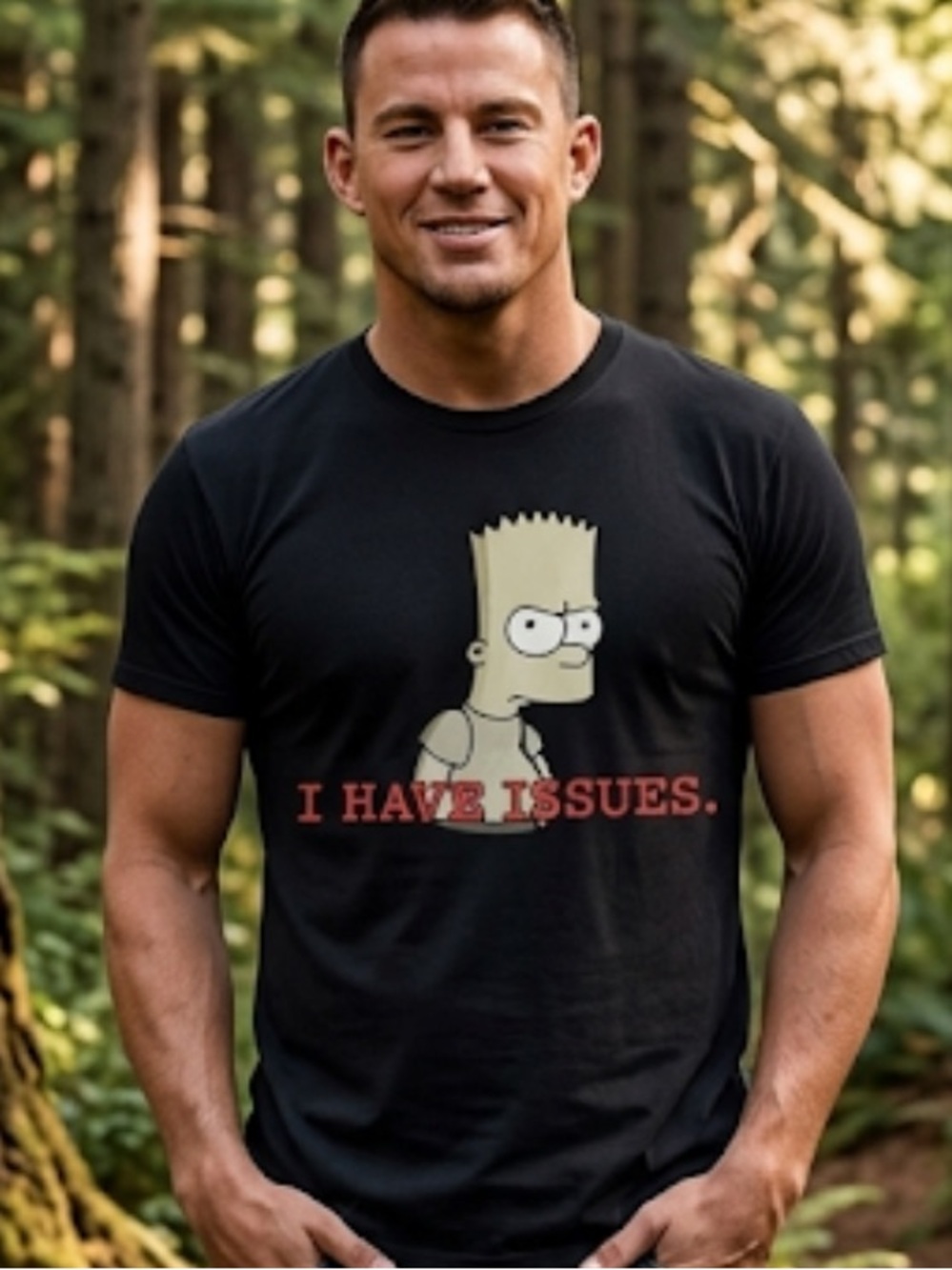 Bart Simpson Y2K shirt men’s size 2XL Black